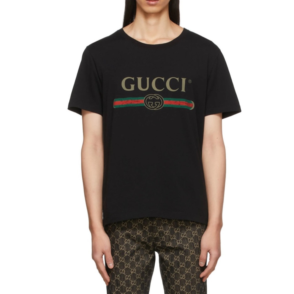 Gucci black T-shirt ❤️🖤💚